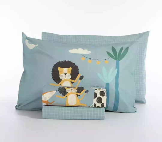 Nef-Nef Homeware Σετ Μονά Wild Dance Μπλε 170x260cm Nef-Nef Homeware Σετ Μονά Wild Dance Μπλε 170x260cm
