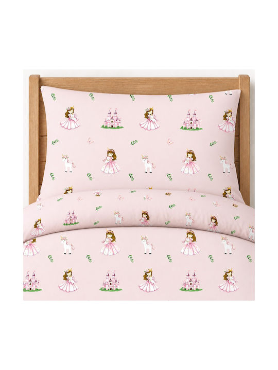 Astron Italy Set Kids Sheets Cotton Princess Princess 175x260cm 3 Pieces