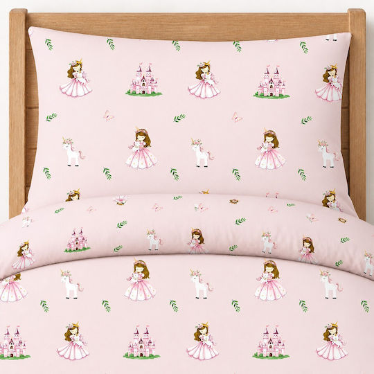 Astron Italy Set Cearceafuri Pentru Copii Single Princess 175x260cm Astron Italy Set Cearceafuri Pentru Copii Single Princess 175x260cm