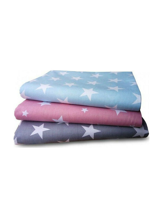 Dimcol Kinderbettlaken Set Einzeln Star 33 Hellblau 160x240cm