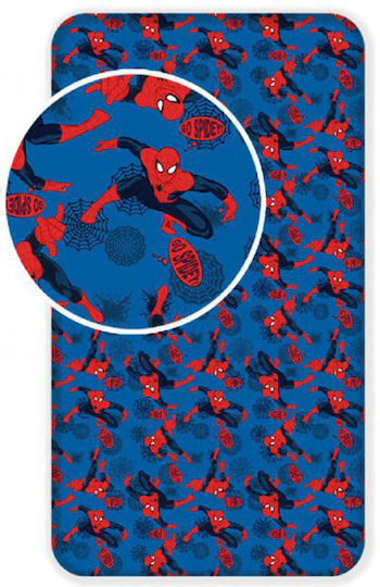Single Sheet With Elastic Band Blue 90x200cm Single Sheet With Elastic Band Blue 90x200cm