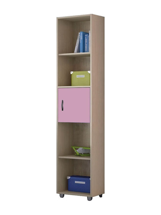 S2 Bücherregal Boden Latte-Lilla 38.2x35x180cm