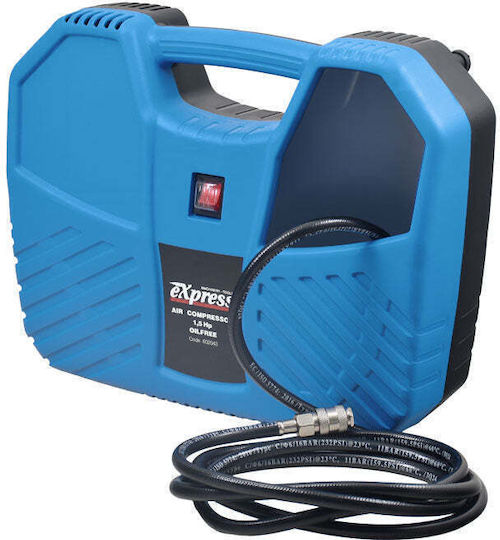 Express Single-Phase Air Compressors 96dB with Airtank 6lt 602043