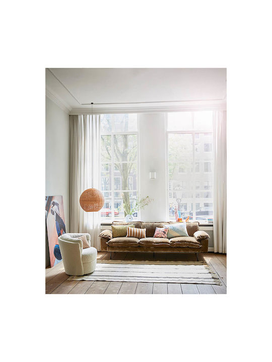HK Living Velvet Brown Sofa Cushion 30x50cm