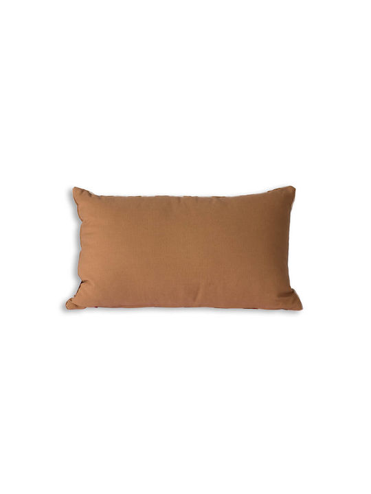 HK Living Velvet Brown Sofa Cushion 30x50cm