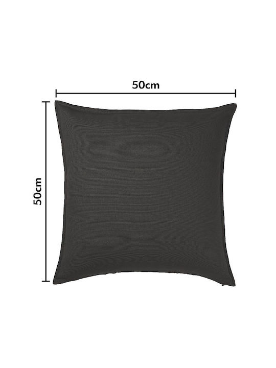 Koupakoupa Sofa Cushion Basket Net 100% Cotton Black 50x50cm