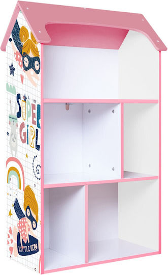 Bibliotecă pardoseală Lemn Roz 54x27x91.5cm