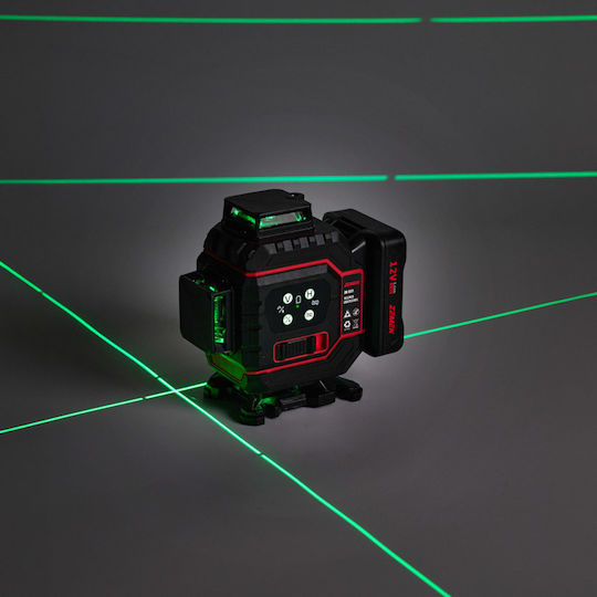 Zemek ZK-G51 Αυτορυθμιζόμενο Γραμμικό Αλφάδι Laser Πράσινης Δέσμης 12V με Εύρος Εργασίας 30m