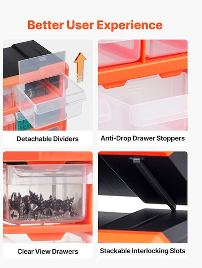 Vevor Plastic Tool Box Drawer
