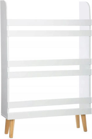 Bibliotecă de Pardoseală din Lemn Albă 95x15x50cm Bibliotecă de Pardoseală din Lemn Albă 95x15x50cm