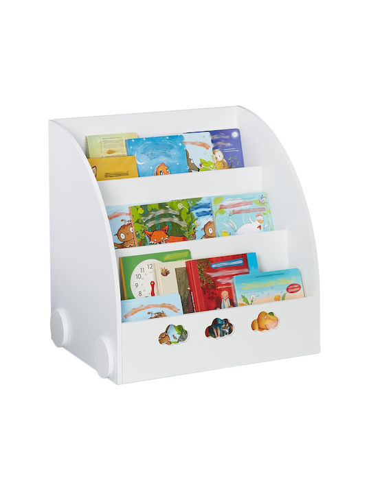 Holz Boden Bücherregal Weiß 60x58x45cm Holz Boden Bücherregal Weiß 60x58x45cm