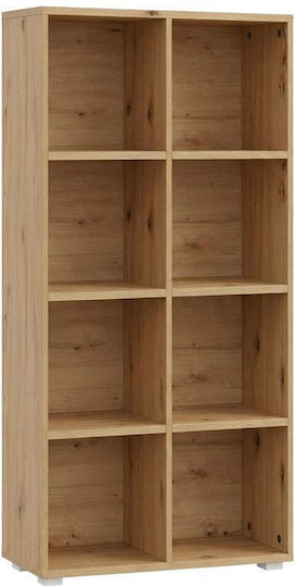 Smart 8p Библиотека Подова Дървена Кафява 74x25x146cm Smart 8p Библиотека Подова Дървена Кафява 74x25x146cm