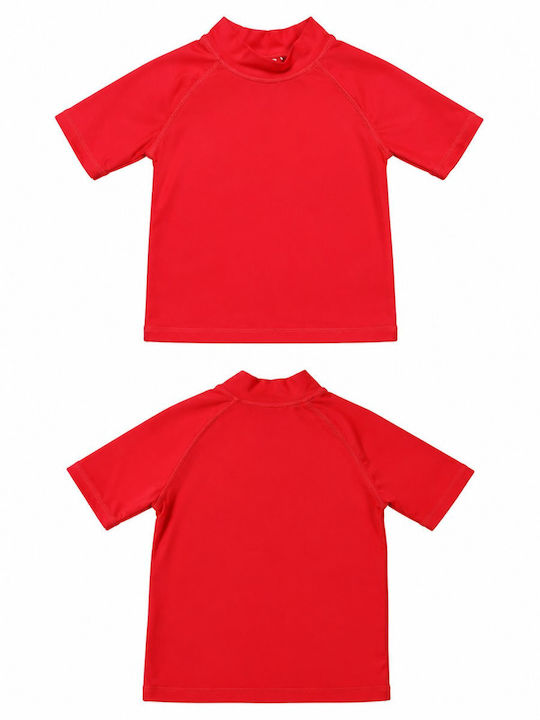 Crool Kids Swimwear Rashguard Red