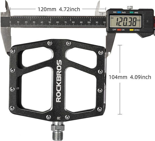 Rockbros Pedale de bicicletă Platformă Negre
