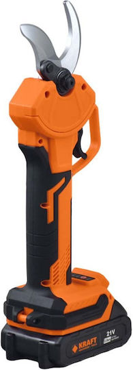 Kraft Pruning Shears Battery Brushless 21V 2x2Ah with Maximum Cutting Diameter 40mm