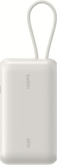 Belkin UltraCharge Power Bank 10000mAh 45W mit USB-A Ausgangsanschlüsse und USB-C Ausgangsanschlüsse Beiges