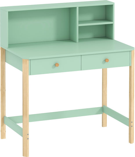 Kids Desk Made of Melamine Green 90x52x105cm