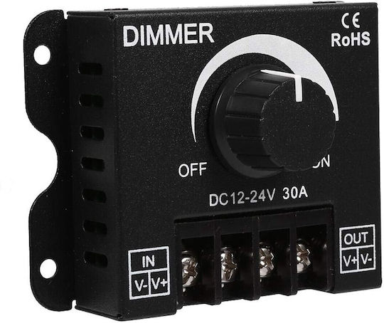 VenCore Wall Mounted Dimmer Switch with Frame LED Strip Rotary 360W