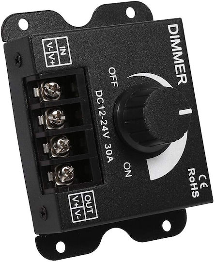 VenCore Wall Mounted Dimmer Switch with Frame LED Strip Rotary 360W