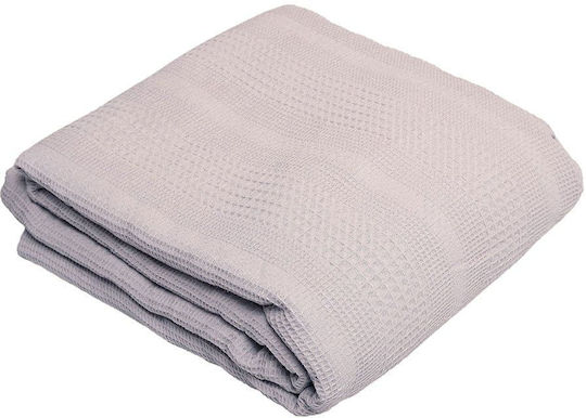 Viopros Waffle Gray Kids Blanket 160x240cm