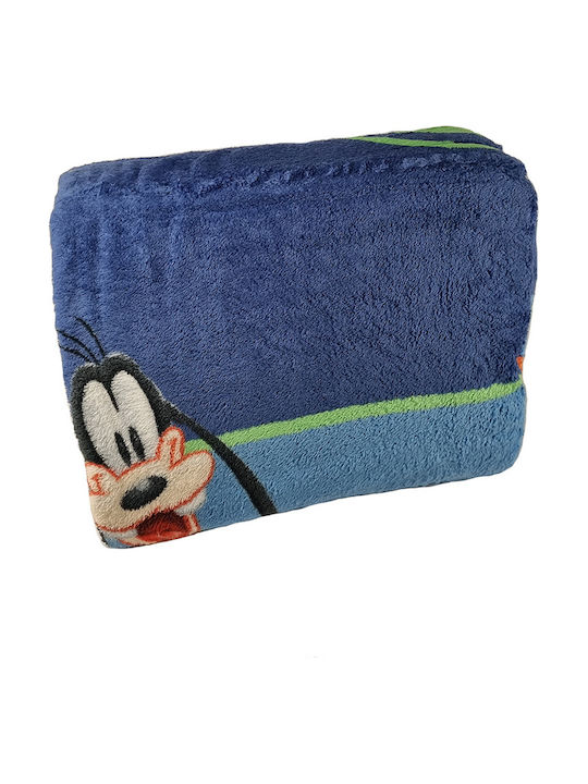 Manterol Casa Κουβέρτα Ισπανίας Fleece Pluto Μπλε 160x240εκ.