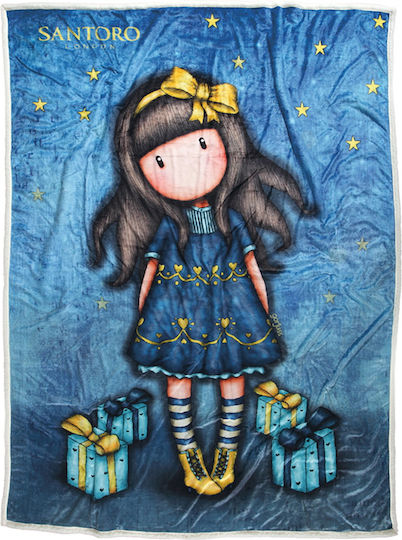 Das Home Blanket Fleece Just Because Blue 160x220cm