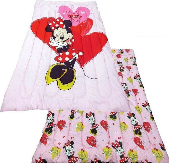 Dimcol Kids Duvet Double Sided Single Mickey 160x250cm