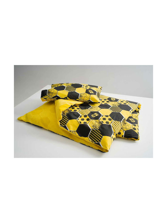 Vesta Home Детско Завивка Еднолично Aris Kids Жълто-черно 160x230см