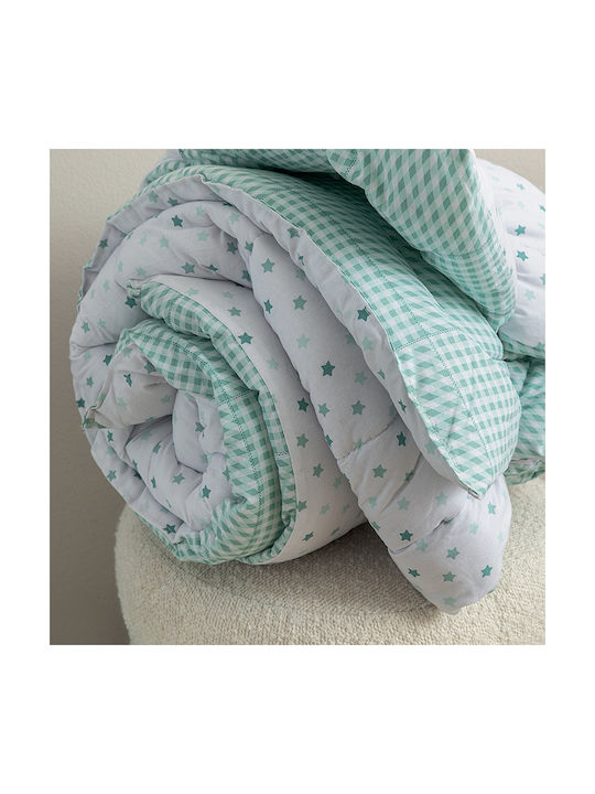 Palamaiki Kids Duvet Set Double Sided Single with Pillowcase Bon Bon Aqua 160x240cm