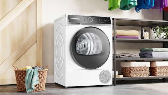 Bosch Serie 8 Στεγνωτήριο 9kg με Αντλία Θερμότητας