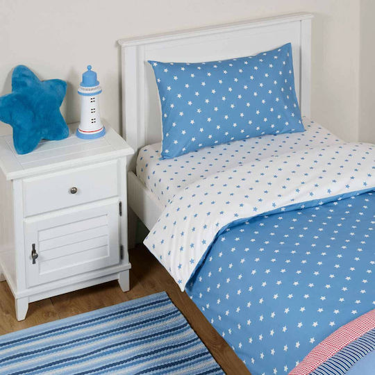 Laura Ashley Kinderbettbezüge Set Einzeln Blau