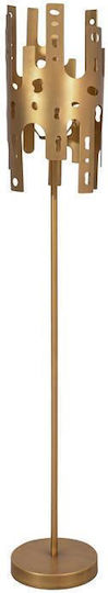 Fylliana Fl630269 Floor Lamp H156xL28cm with Socket for E27 Bulb Gold