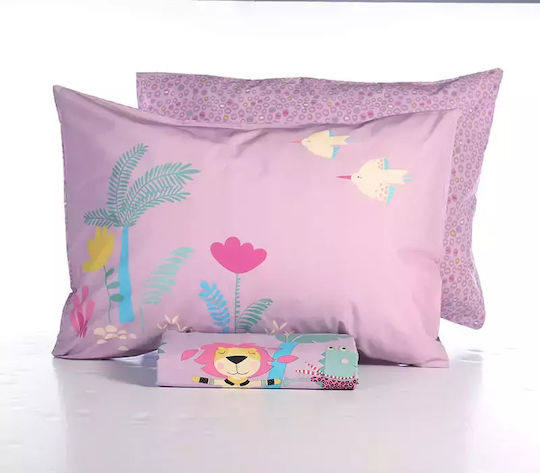 Nef-Nef Homeware Our Princess Set Kids Duvet Cover Single with Pillowcase Cotton 160x240cm