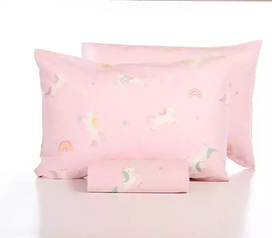 Nef-Nef Homeware Our Princess Set Kids Duvet Cover Single with Pillowcase Cotton 160x240cm
