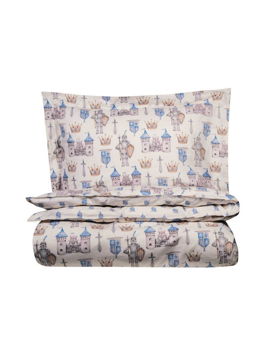 Greenwich Polo Club 8827 Set Kids Duvet Cover Single with Pillowcase Cotton Light Blue 160x240cm