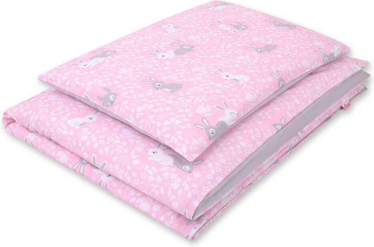 Bobono Conținut set Husă de pilotă pentru copii Pink, Gray 90x120cm