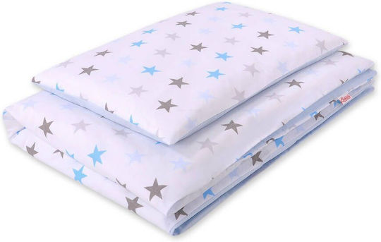 Bobono Kids Duvet Cover Set Gray and Blue