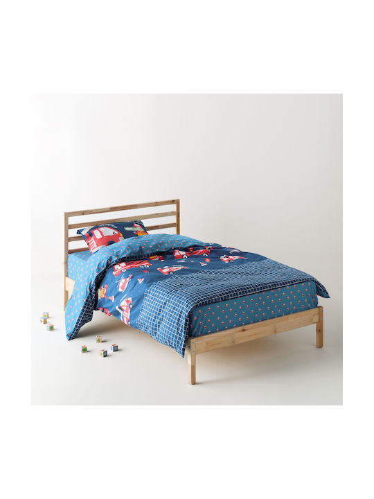 Kentia Kids Duvet Cover Set Single with Pillowcase Blue 165x245cm