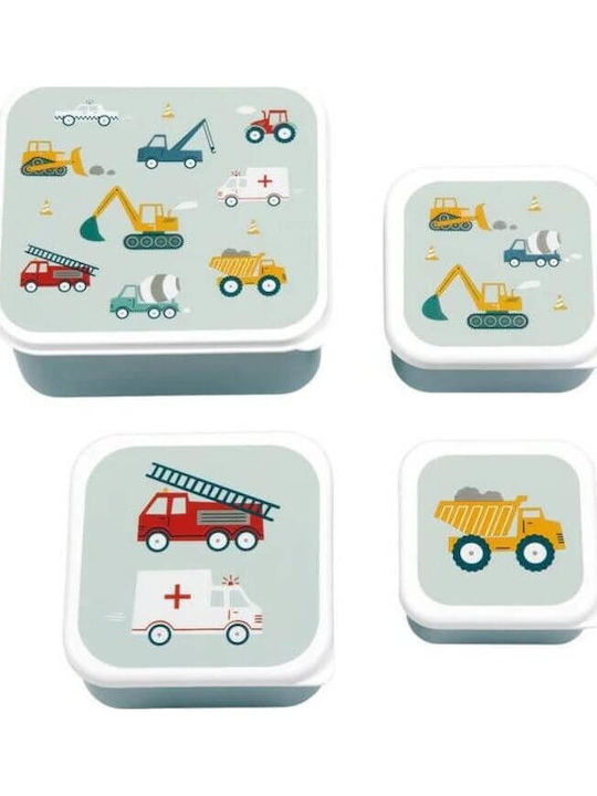 A Little Lovely Company Vehicles School Set 7lt