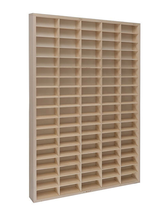 Детски Рафт За Стена Бежов 50x4.5x78.5см
