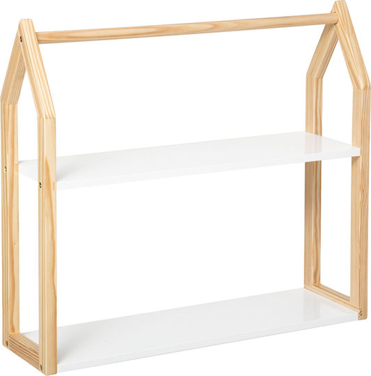 Детски Стелаж За Стена 56x15x50.8см Детски Стелаж За Стена 56x15x50.8см