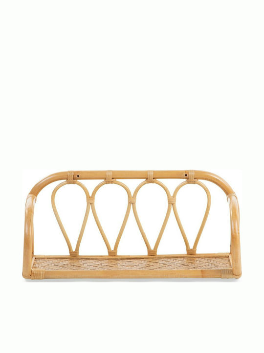 Παιδικό Ράφι Rattan Τοίχου Μπεζ 53x23x23εκ.
