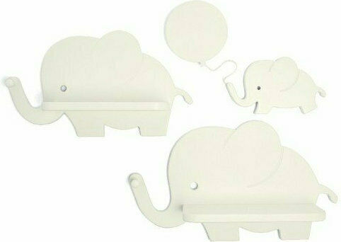 Παιδικό Ράφι Elephant Τοίχου Μπεζ 49.4x7x28.3εκ.