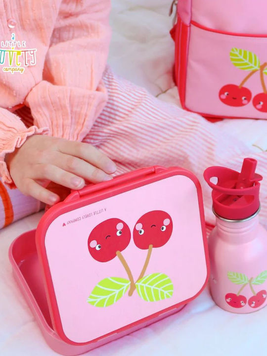 A Little Lovely Company Happy Cherries School Set Silver