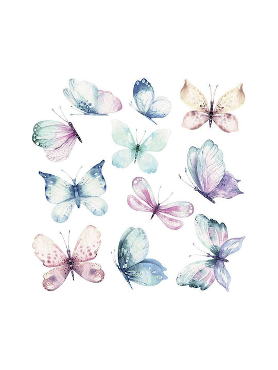 Ango Παιδικό Διακοσμητικό Αυτοκόλλητο Τοίχου Watercolour Butterflies 20τμχ