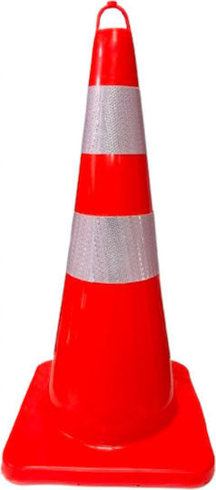 Traffic Cone from Plastic in White Colour with Height 90cm