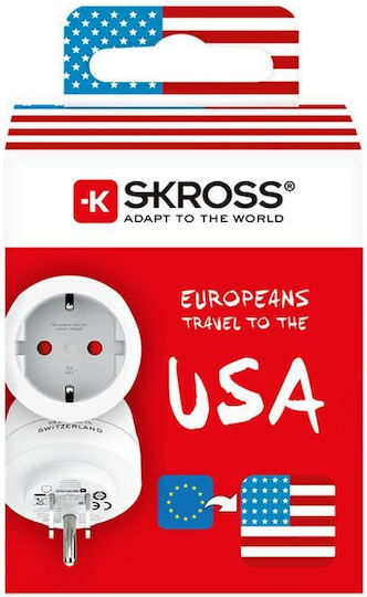 Skross Steckdosenadapter von Griechenland nach Amerika
