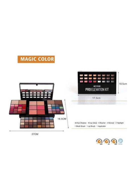 Miss Young Makeup Kit Complete Exclusive Beauty 74 Colors