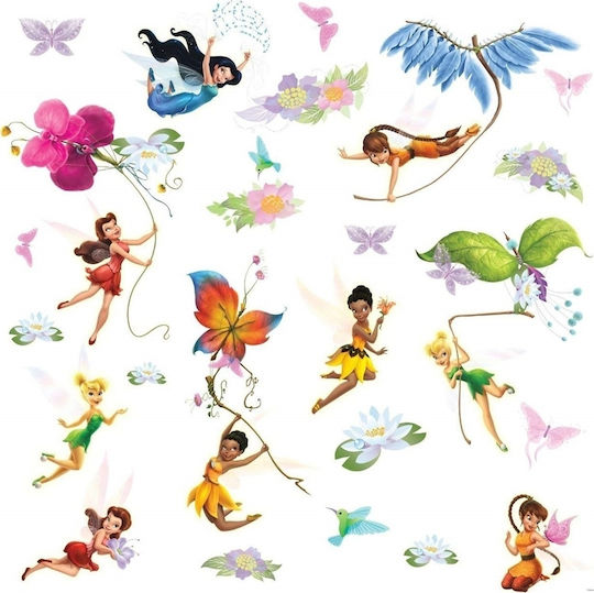 RoomMates Decor Kids Wall Sticker TinkerBell Fairies 30pcs
