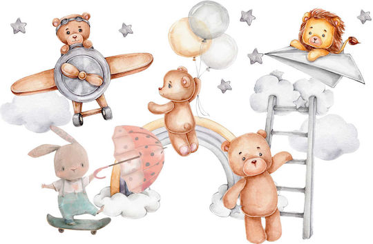 Decowalls Kinder Wandsticker Wand 60x120cm